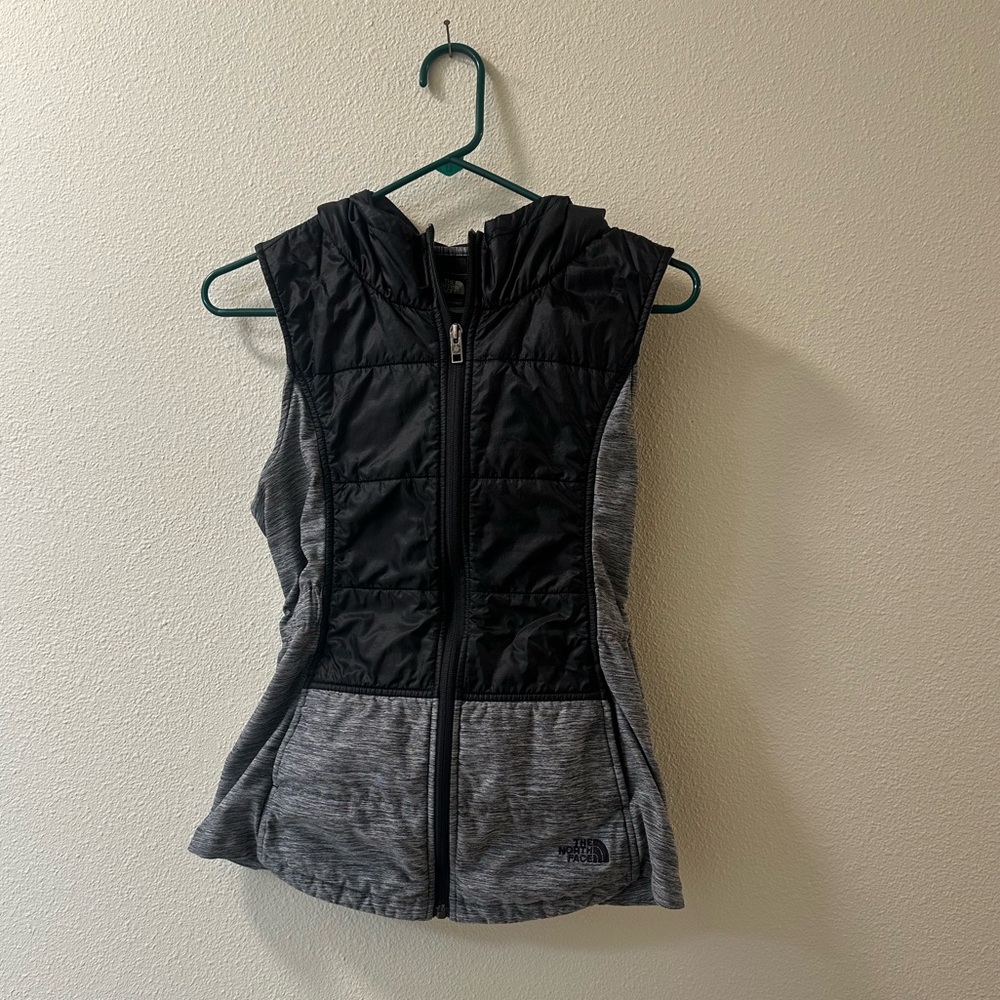 The North Face Black and Gray Women's Vest